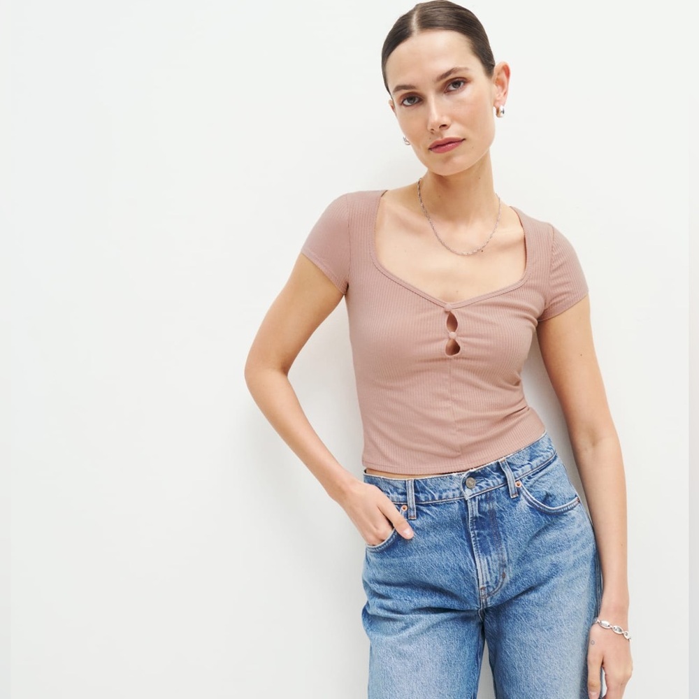 Reformation Carey Knit Top NWT
